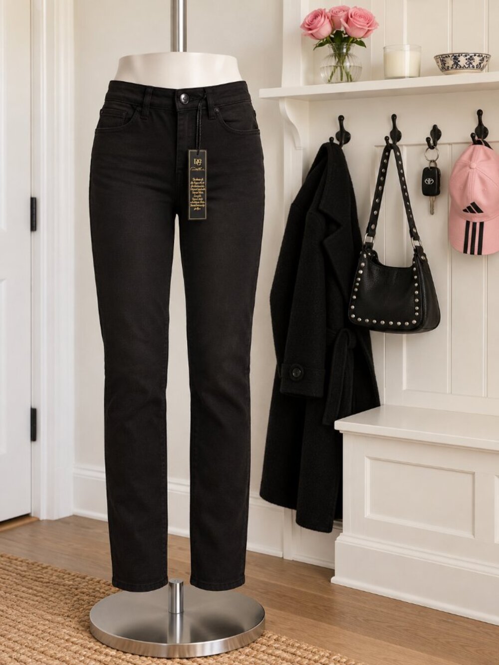 NWT DG2 Diane Gilman Virtual Stretch Straight Leg Jeans - Size 8